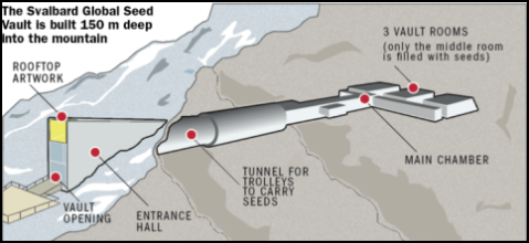 Svalbard Global Seed Vault Diagram